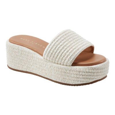 Marc Fisher LTD Women's Daylin Slip-on Platform Wedge Sandals, 9M