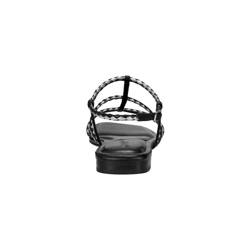 Maze Square Toe Flat strappy Sandals