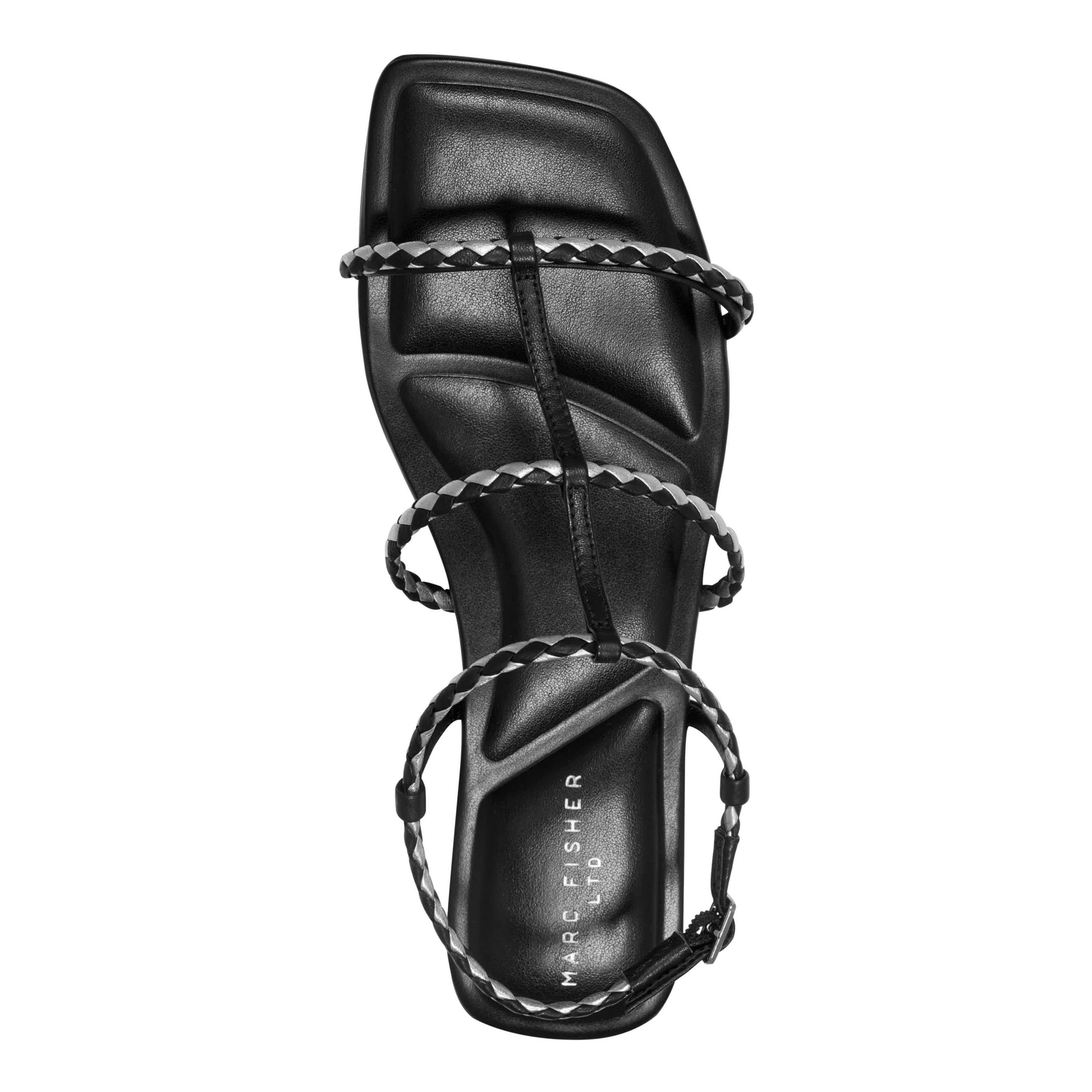 Maze Square Toe Flat strappy Sandals