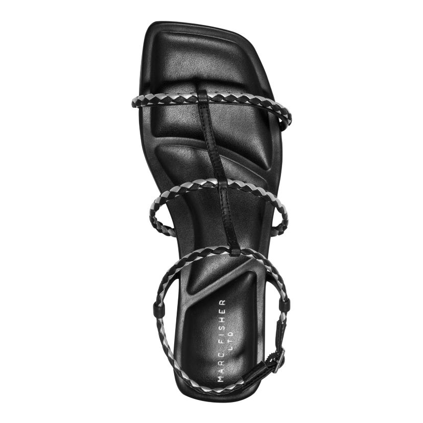 Maze Square Toe Flat strappy Sandals