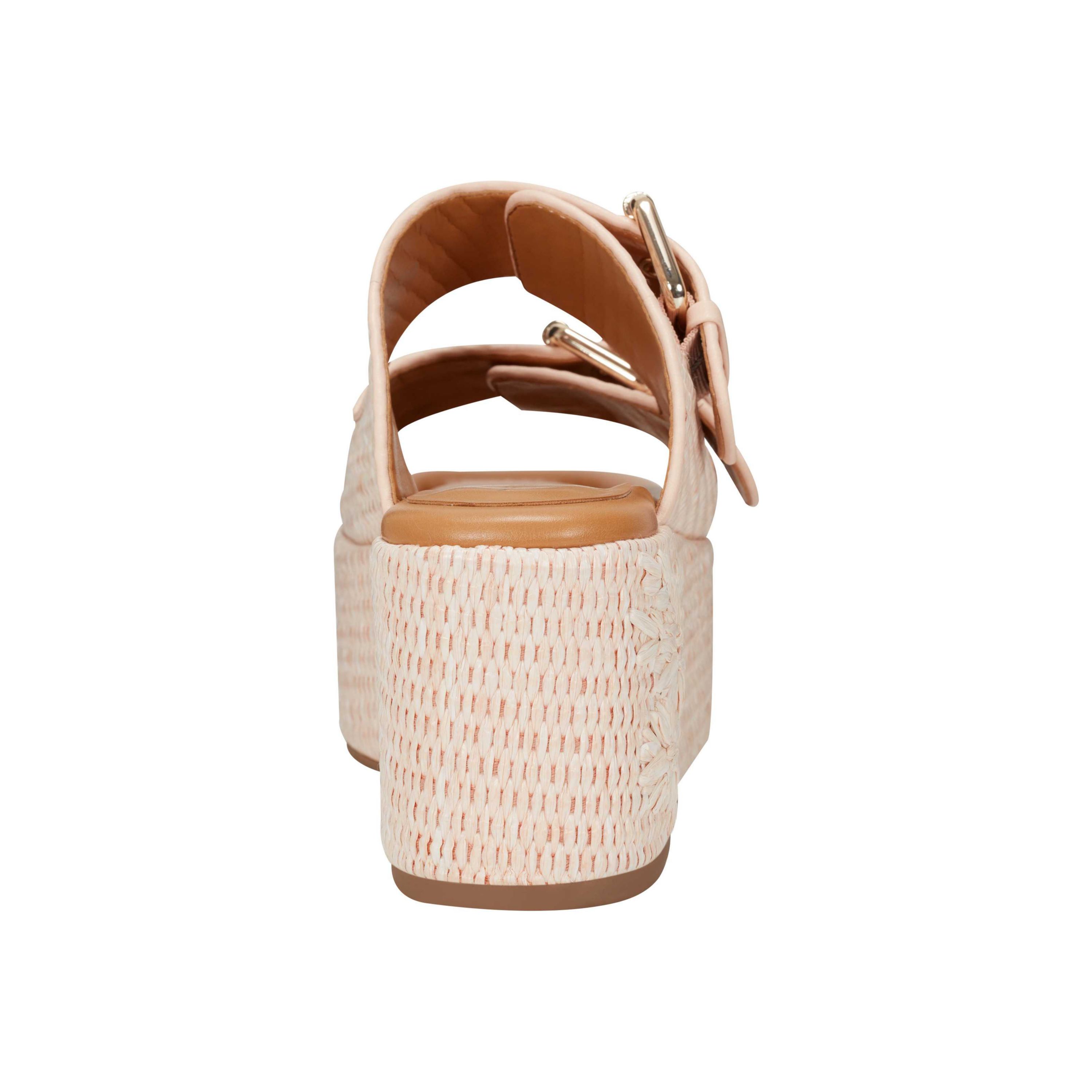 Poppy Slip-on Square Toe Wedge Sandals