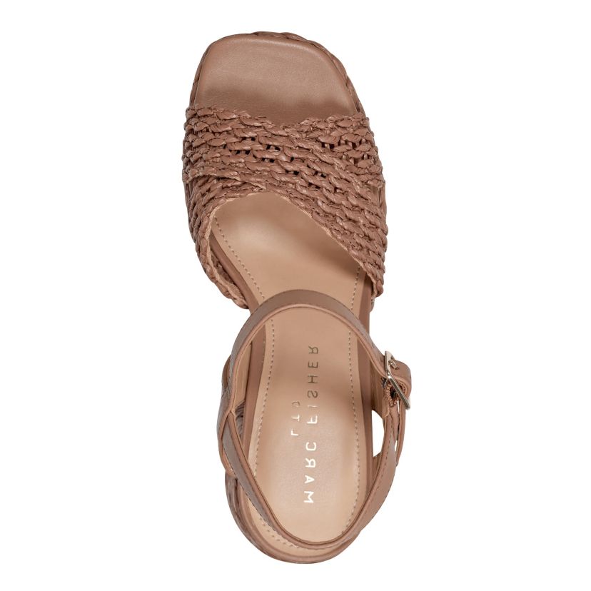 Juliey Block Heel Square Toe Dress Sandals