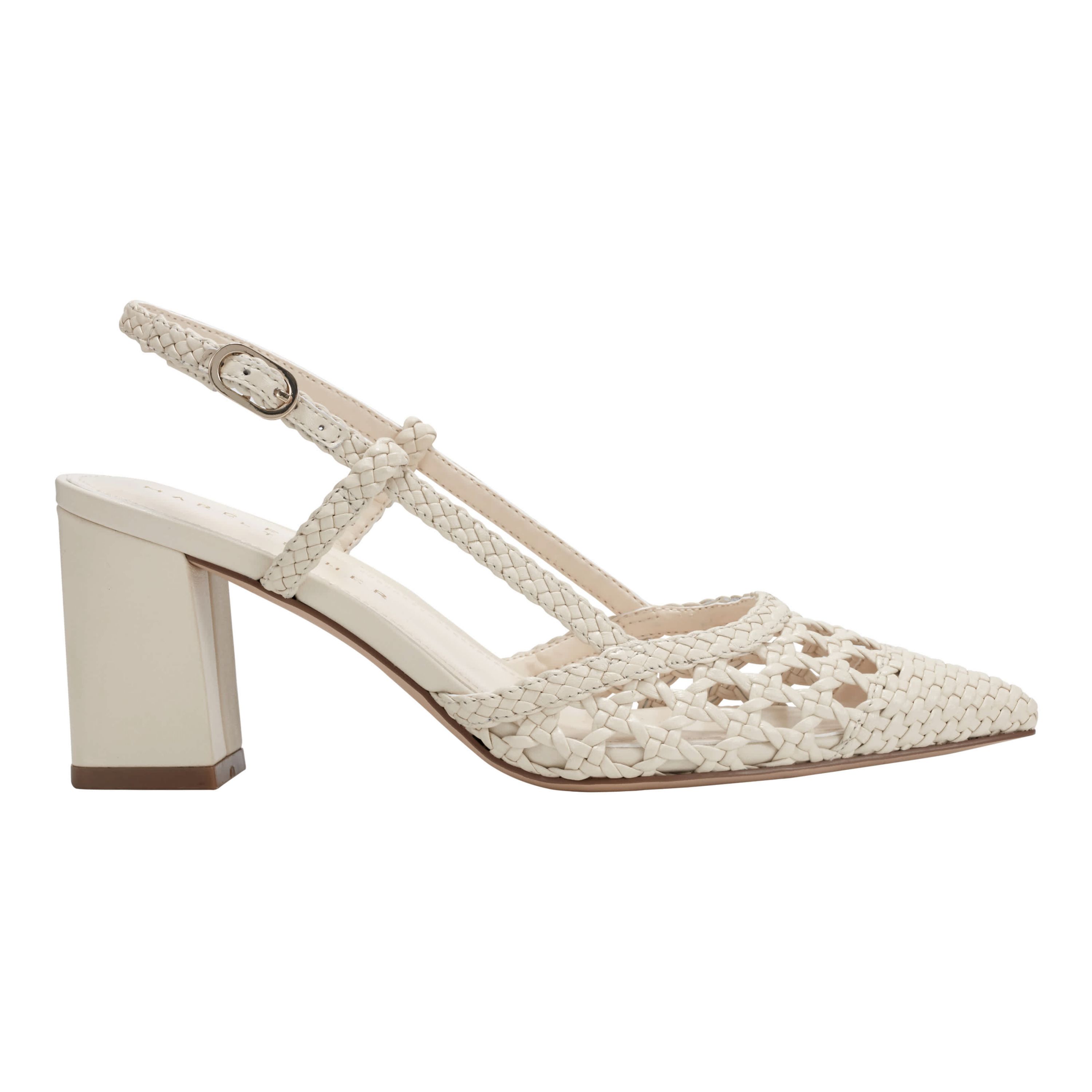 Zunnie Pointy Toe Dress Block Heel Pumps