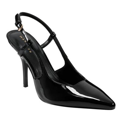 Marc Fisher LTD Women's Torry Pointy Toe Slingback Dress Pumps, Black, 9.5M