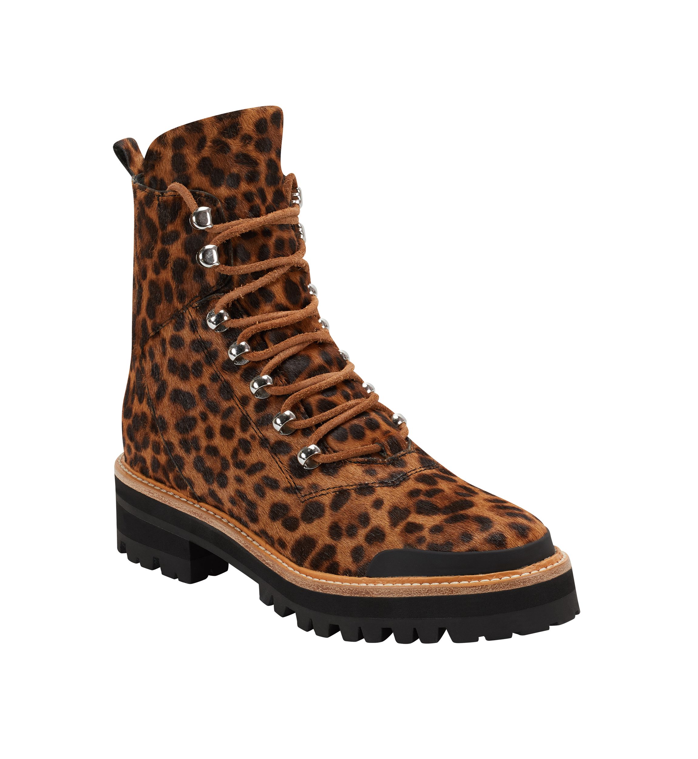 Lizzie Shearling Lace Up Hiking Boots