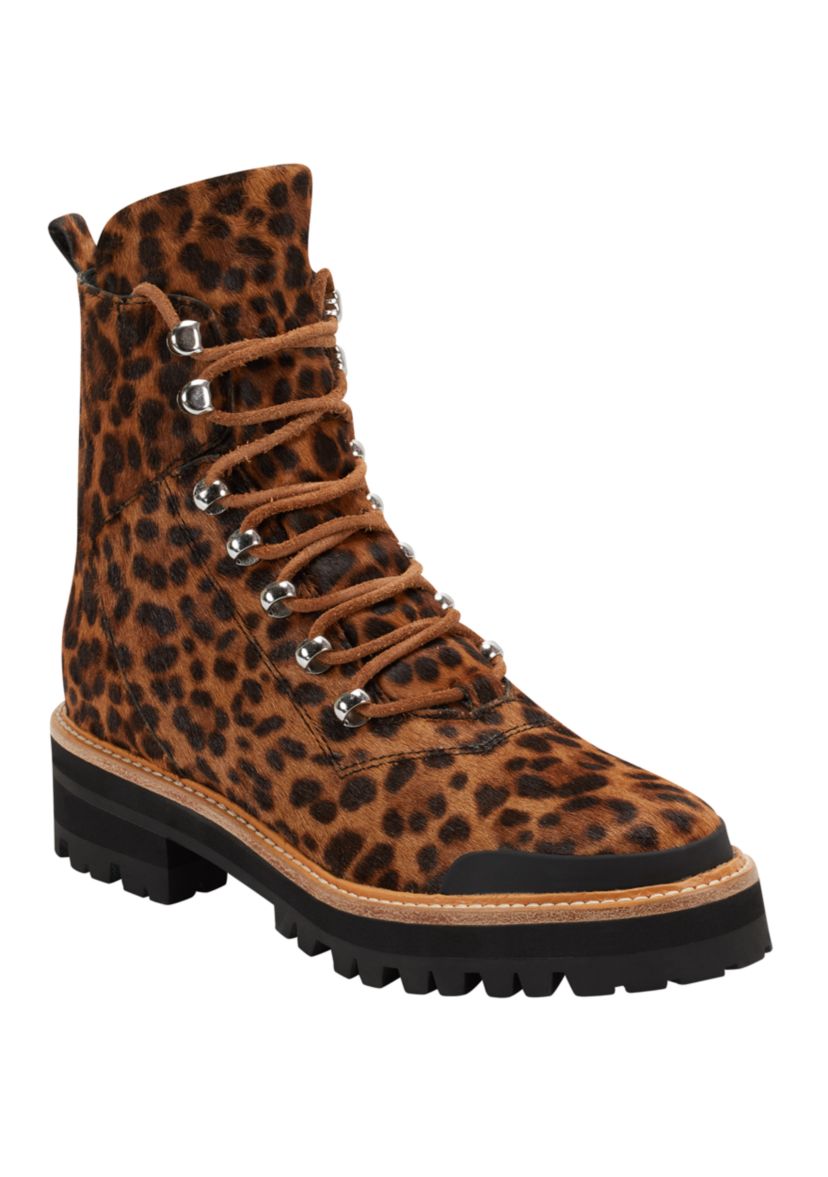 Lizzie Shearling Lace Up Hiking Boots