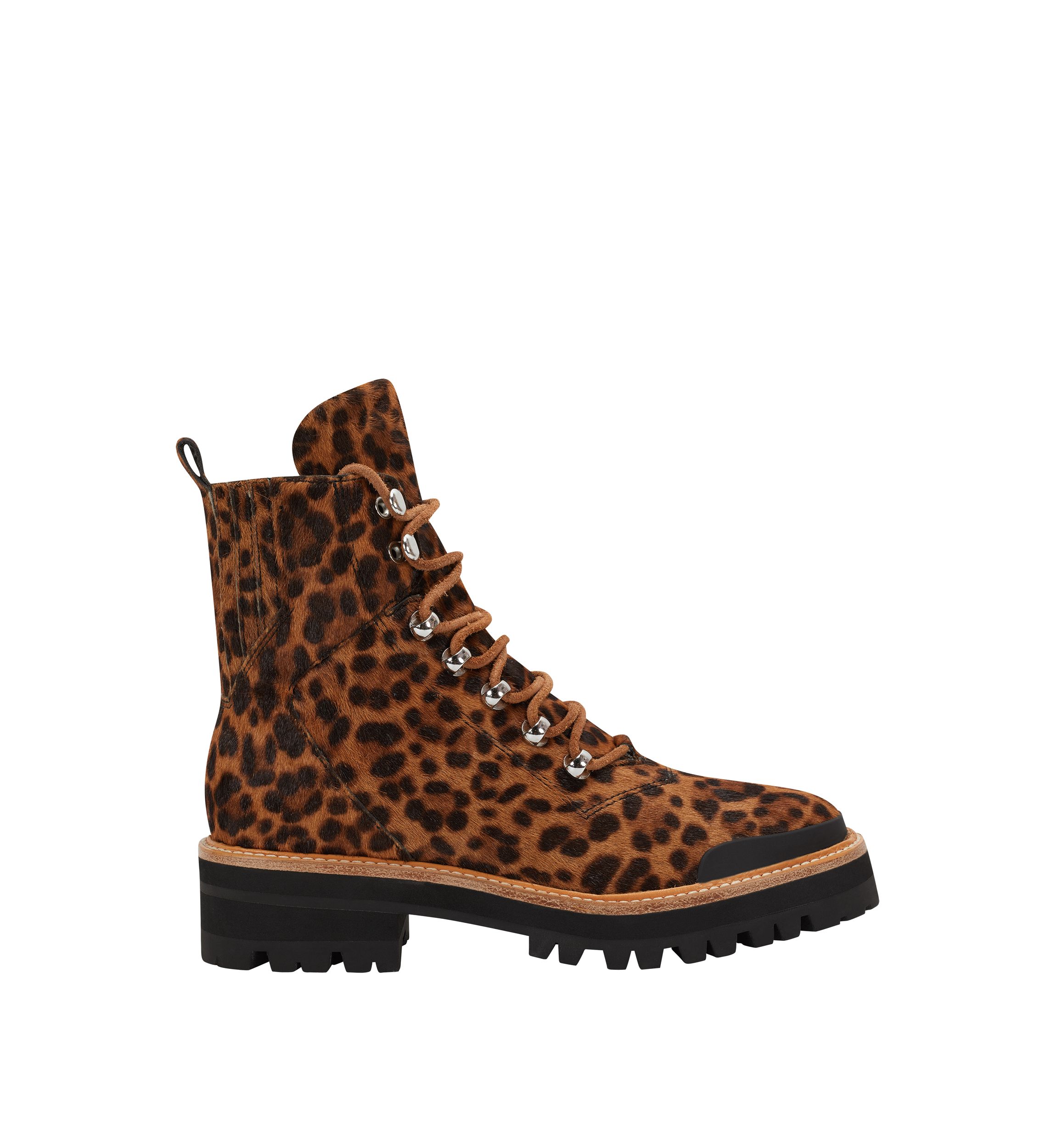 Lizzie Shearling Lace Up Hiking Boots