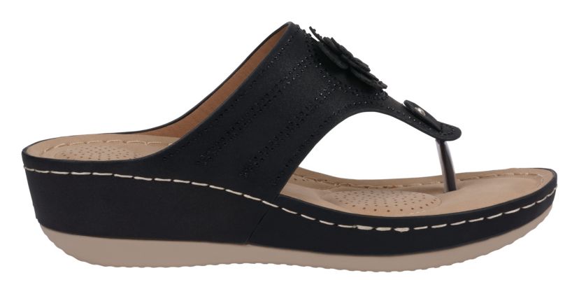 Womens Comfort Low Wedge Sandal