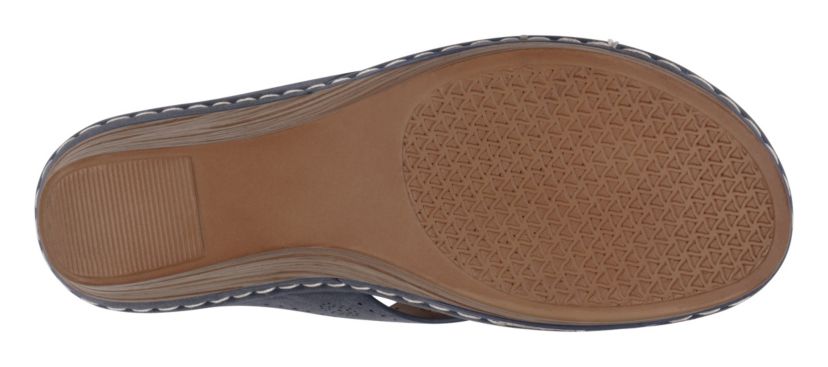 Womens Floral Slip-On Wedge