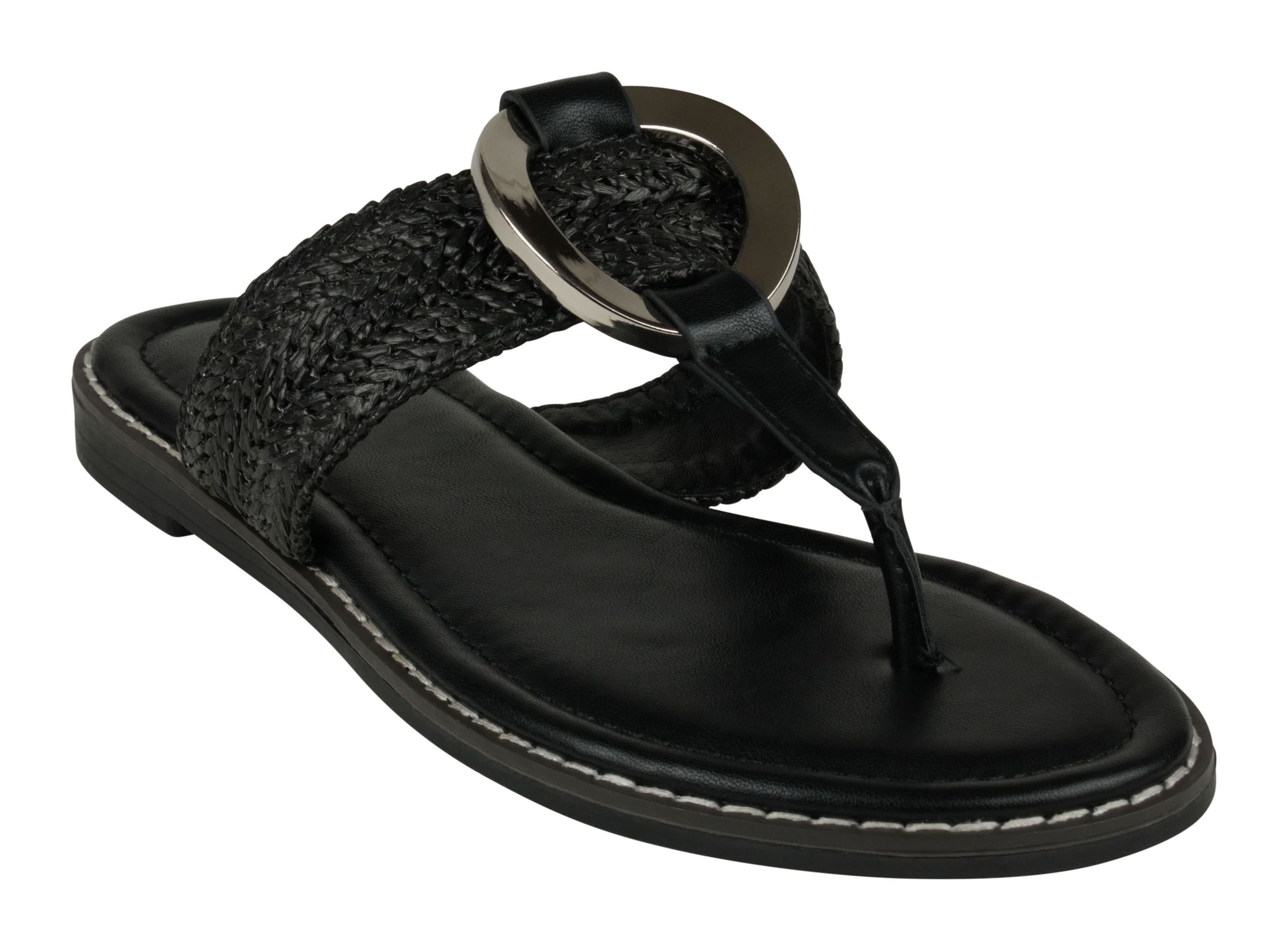Womens Woven Thong Sandal