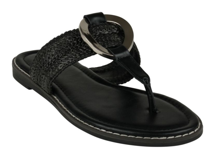Womens Woven Thong Sandal