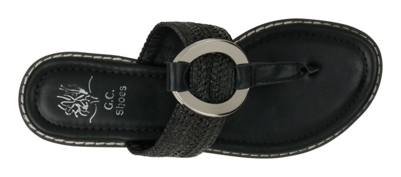 Womens Woven Thong Sandal