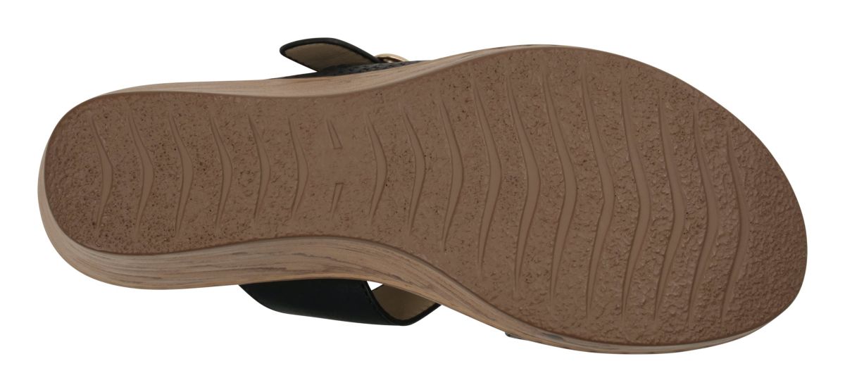 Womens Buckle Strap Wedge Sandal