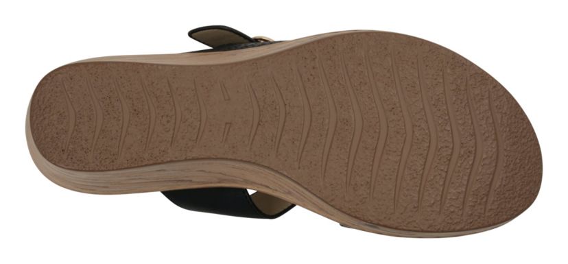 Womens Buckle Strap Wedge Sandal
