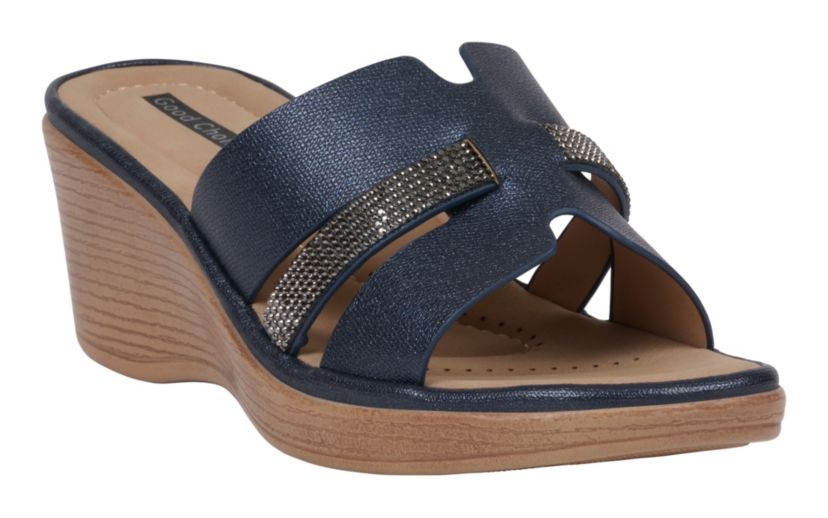 Womens Slip-On Wedge Sandal
