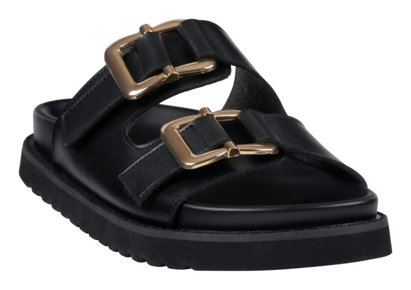 Juno Double Buckle Slide Sandal
