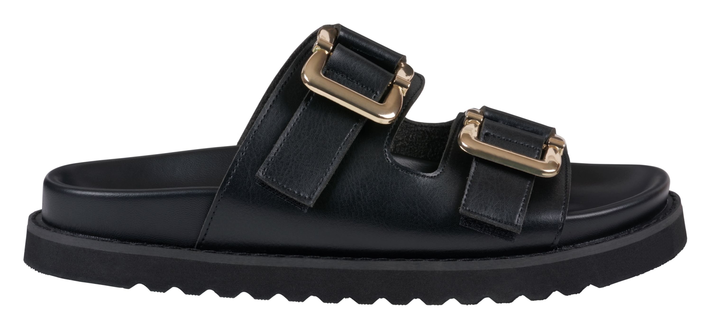 Juno Double Buckle Slide Sandal