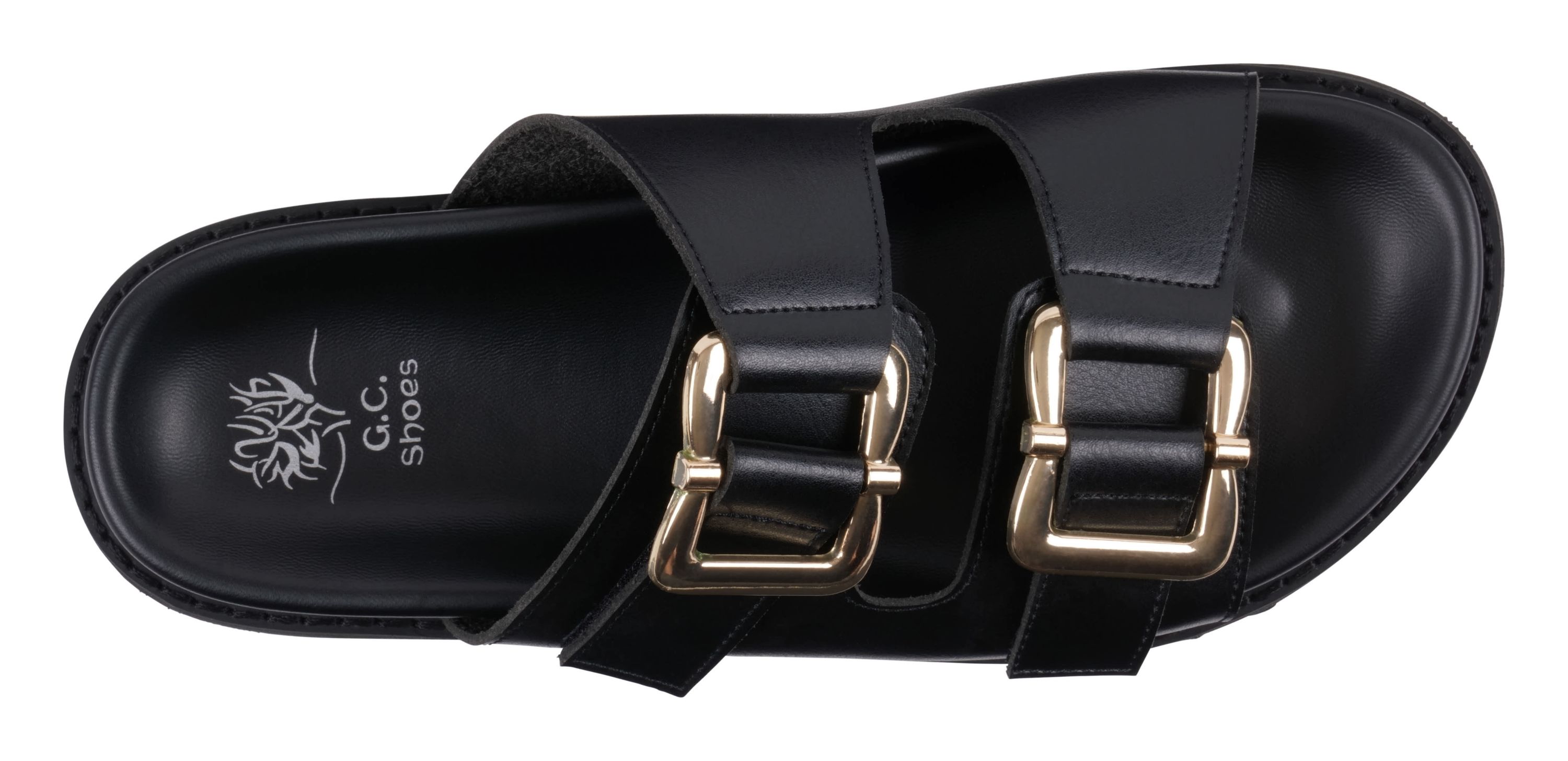 Juno Double Buckle Slide Sandal