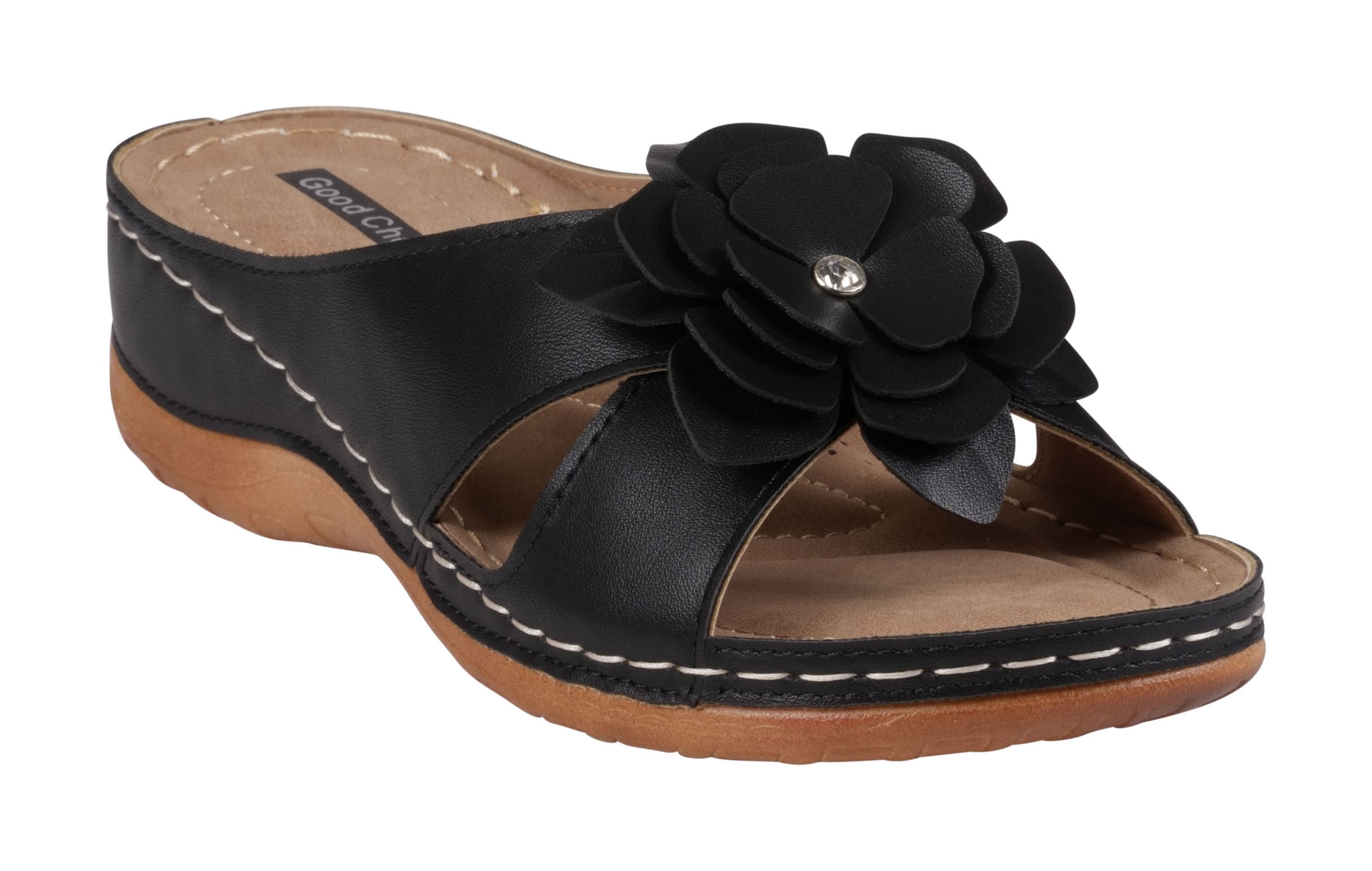 Joy Flower Rosette Comfort Sandal