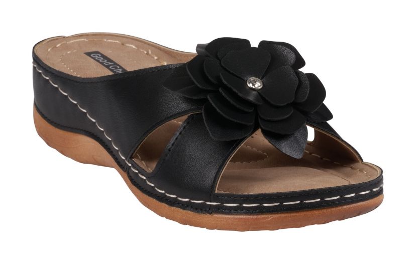 Joy Flower Rosette Comfort Sandal