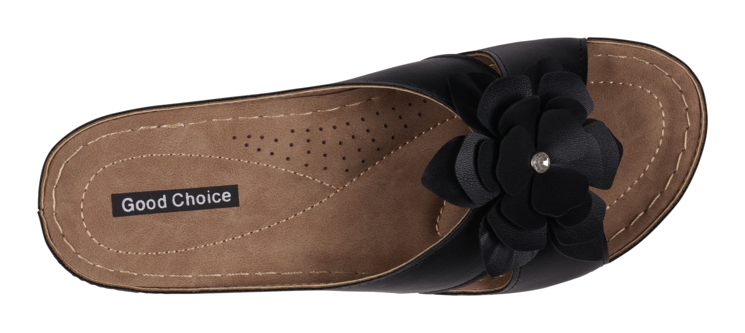 Joy Flower Rosette Comfort Sandal
