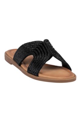 Women's GC Shoes Carline Slide Sandal, Black, 8.5M