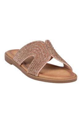 Women's GC Shoes Carline Slide Sandal, Gold, 8.5M