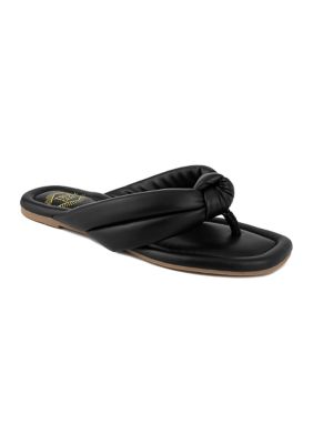 Brandy Knotted Flip Flop Sandals