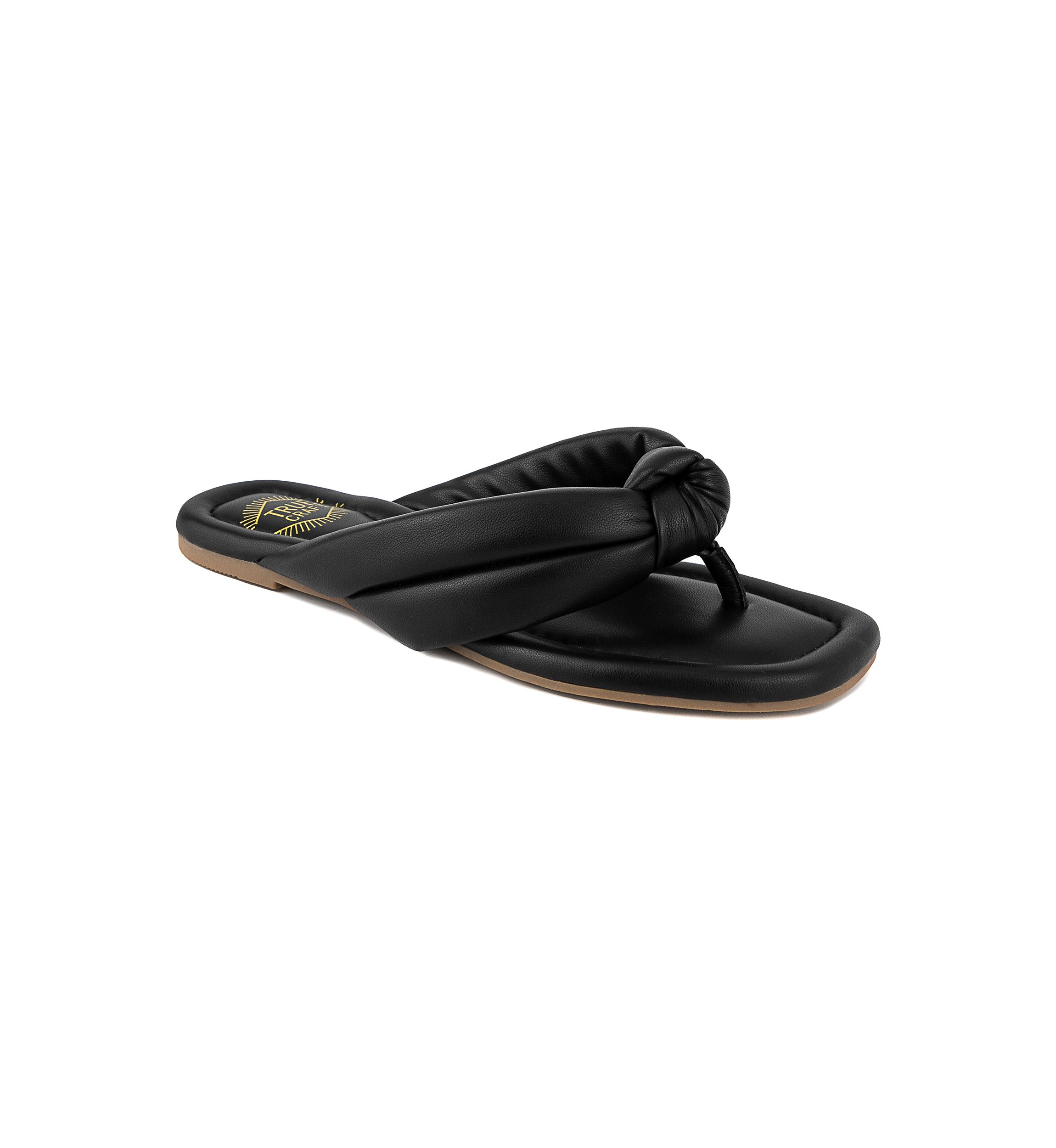 Brandy Knotted Flip Flop Sandals