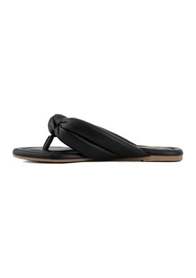 Brandy Knotted Flip Flop Sandals