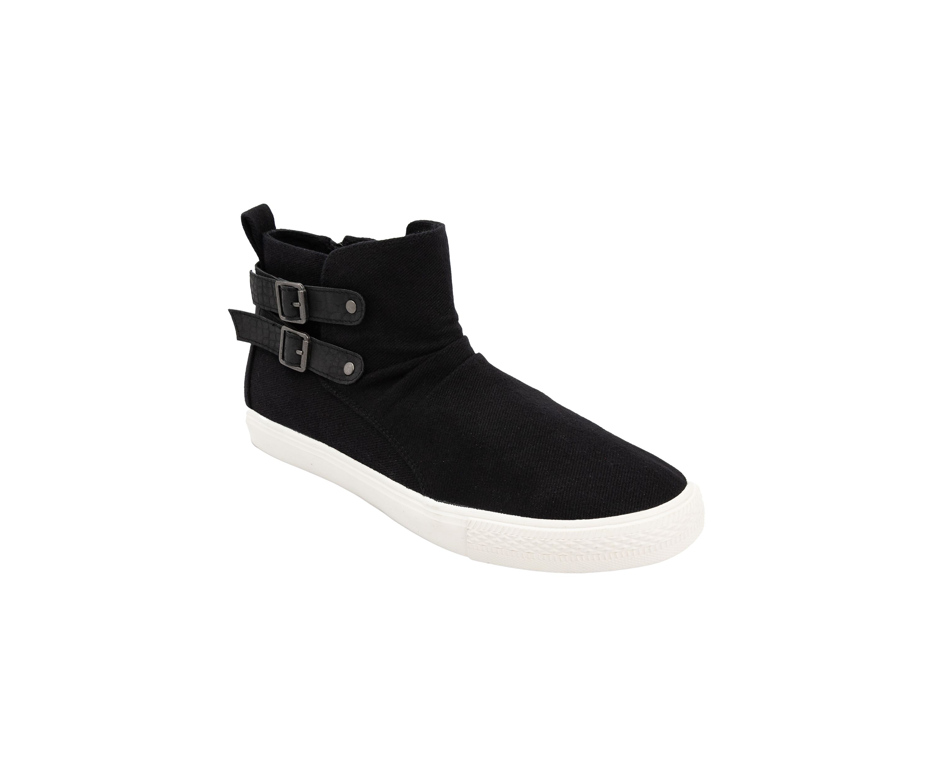 Poster Buckle Hightop Sneakers