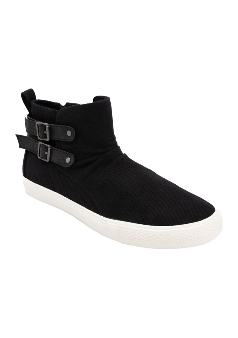Poster Buckle Hightop Sneakers