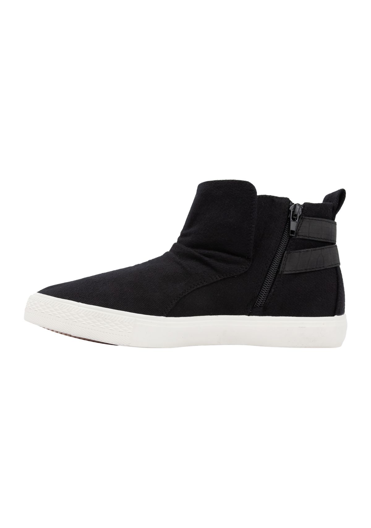 Poster Buckle Hightop Sneakers