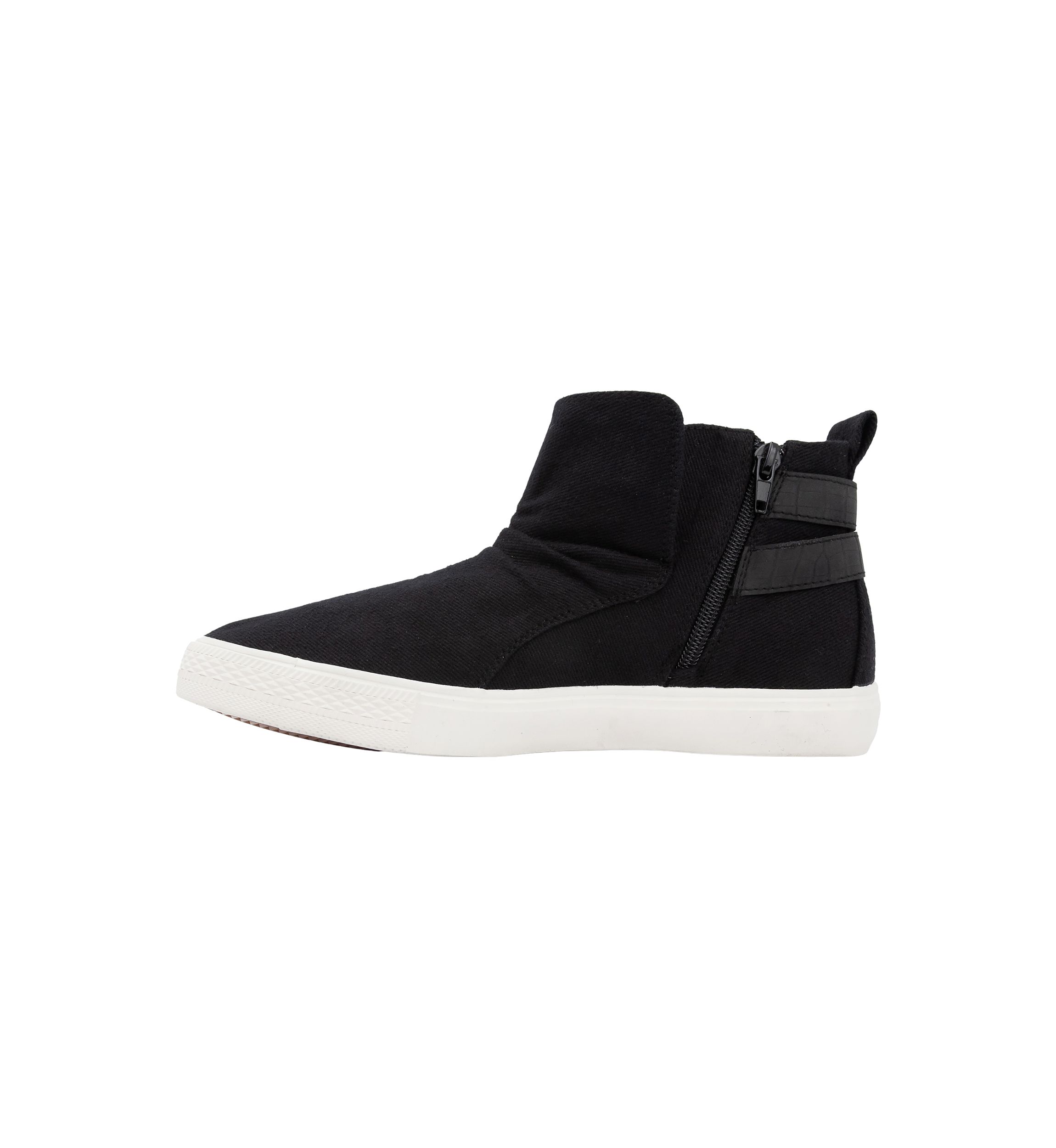 Poster Buckle Hightop Sneakers