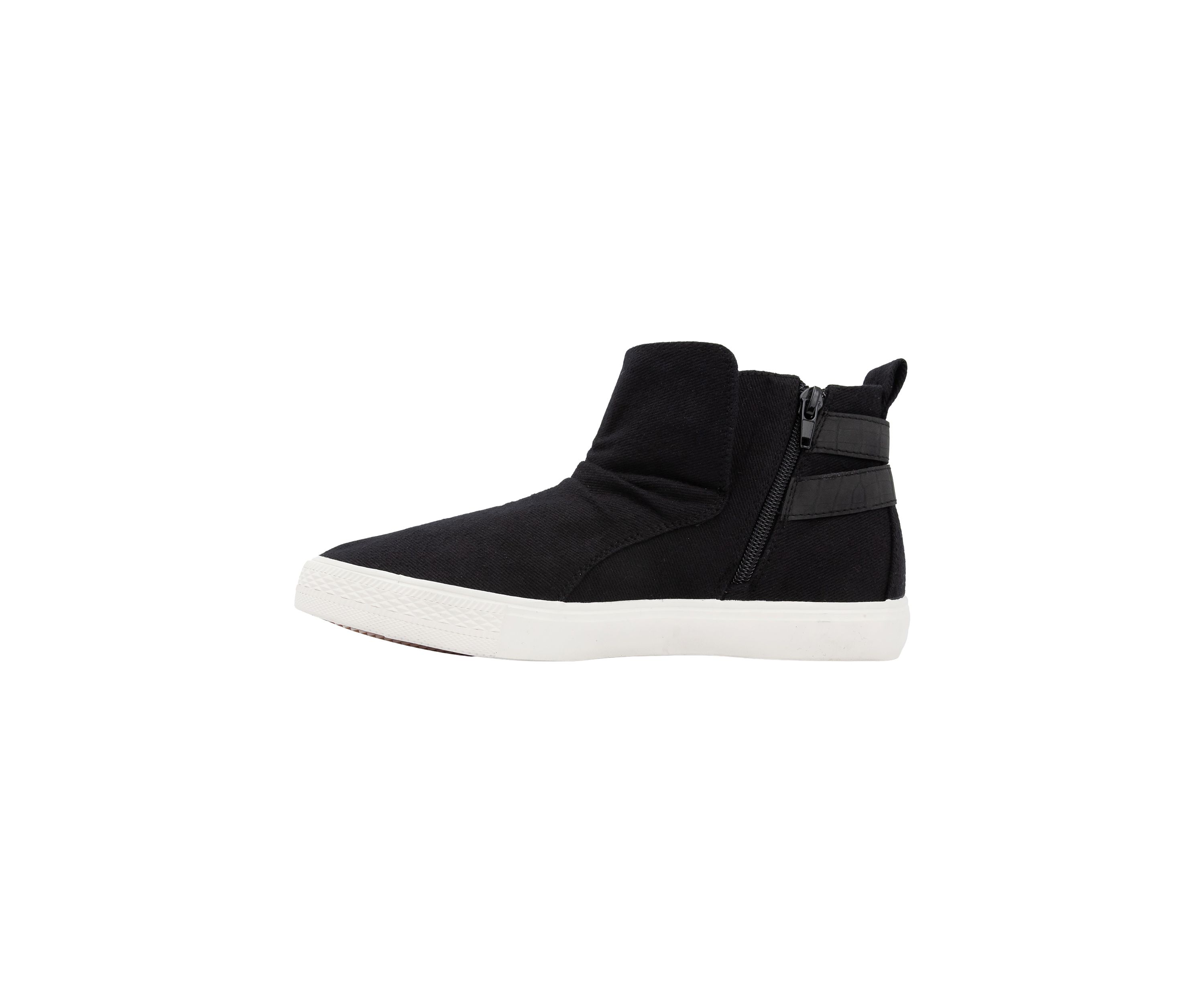Poster Buckle Hightop Sneakers