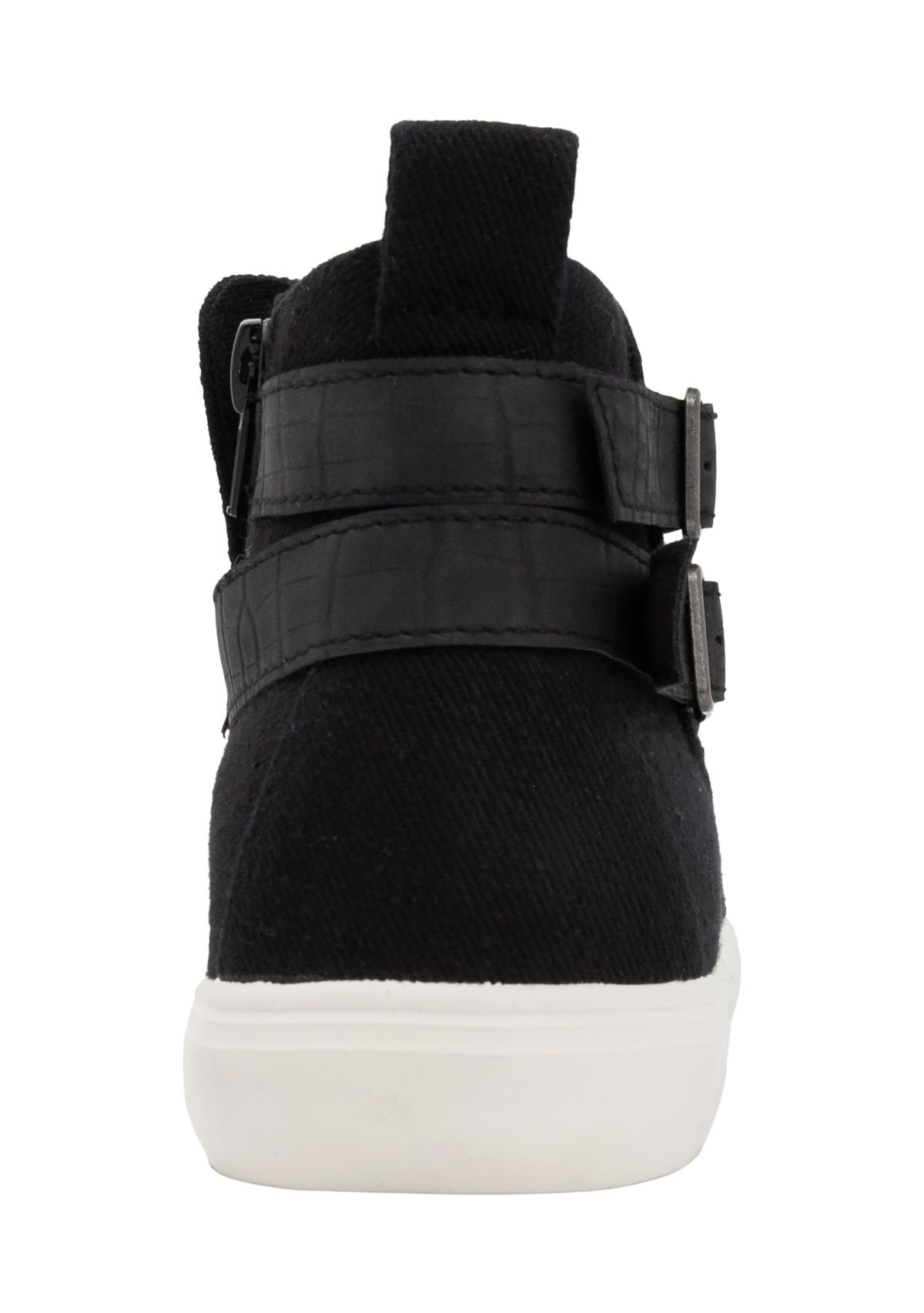 Poster Buckle Hightop Sneakers