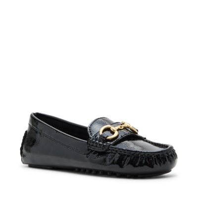 Anne Klein Women's Chrystie Moc, Black, 8M