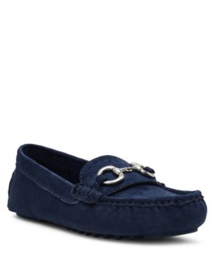 Anne Klein Women's Chrystie Moc, Blue, 6.5M