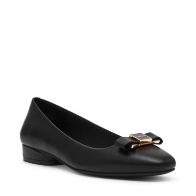 Anne Klein Women's Cadey Ballet Flat, Black, 11M
