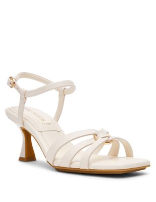 Anne Klein Women's Jazlyn Dress Sandal, White, 9M