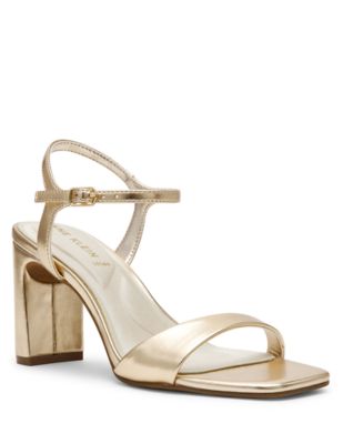 Anne Klein Women's Beata Dress Sandal, Gold, 8M