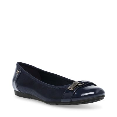 Anne Klein Women's Able Flat, Navy Blue, 10M