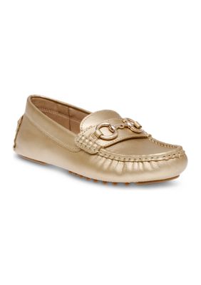 Anne Klein Women's Chrystie Moc, Gold, 9.5M
