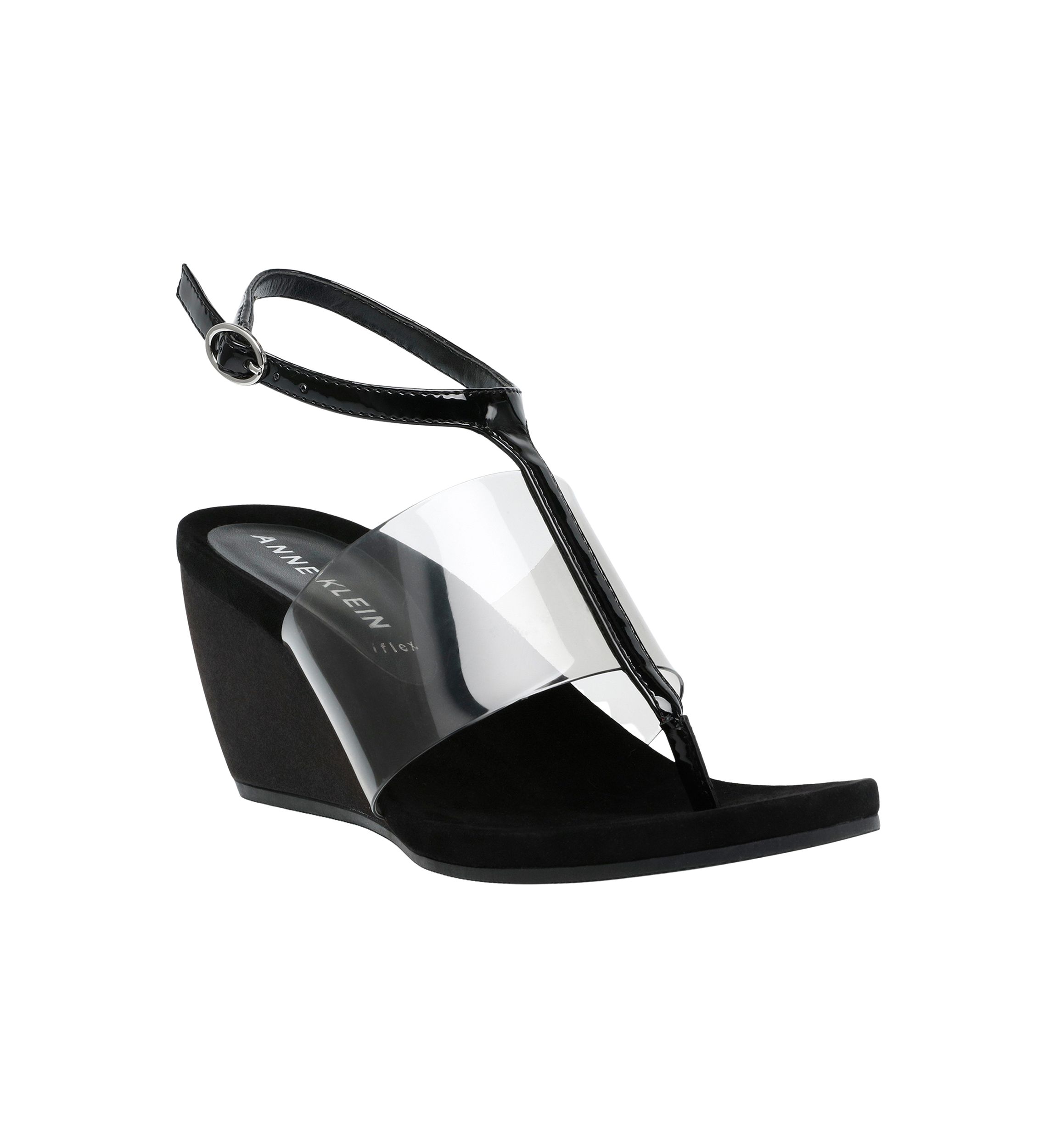 Ikari Lucite Wedge Sandals