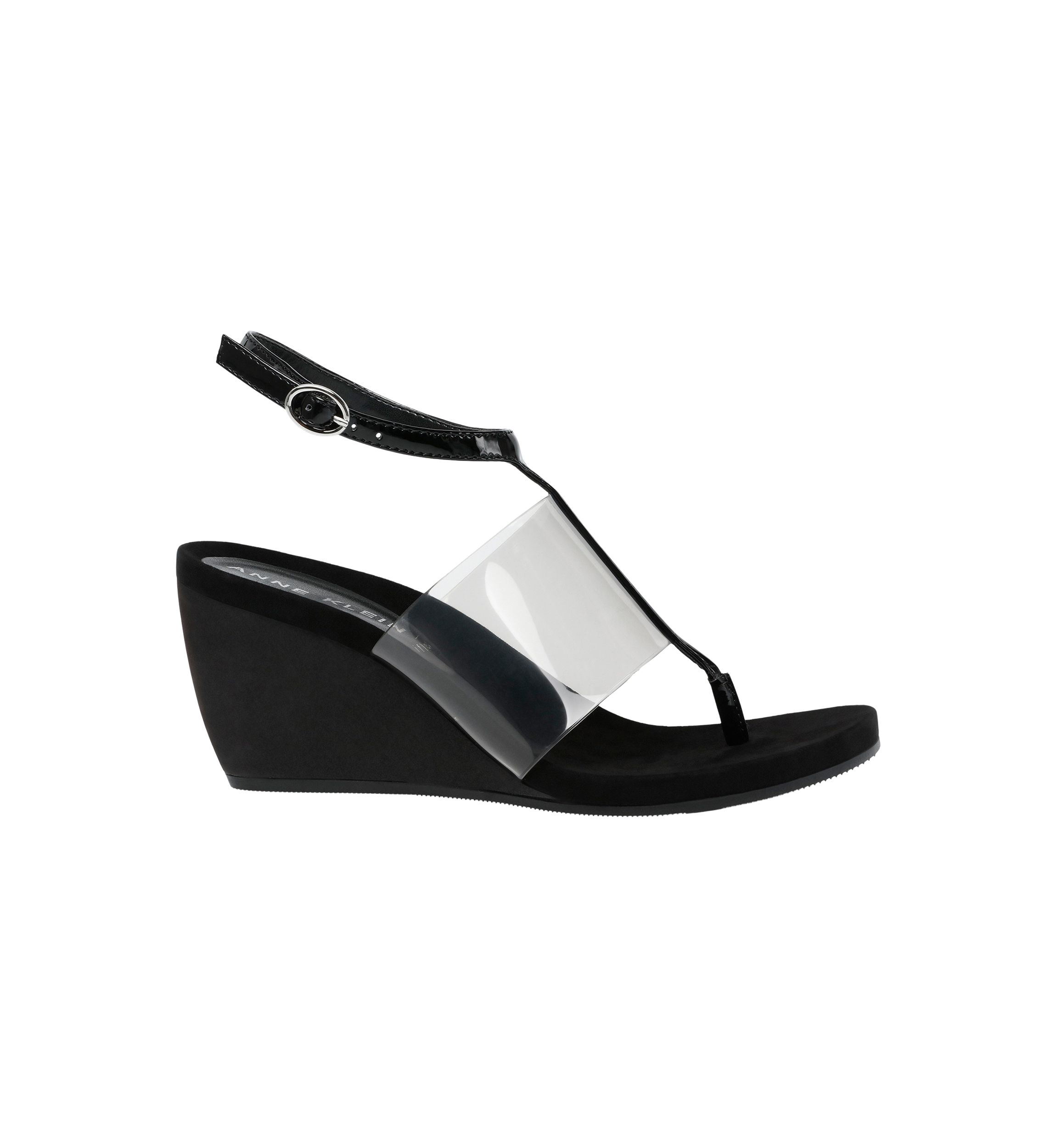 Ikari Lucite Wedge Sandals