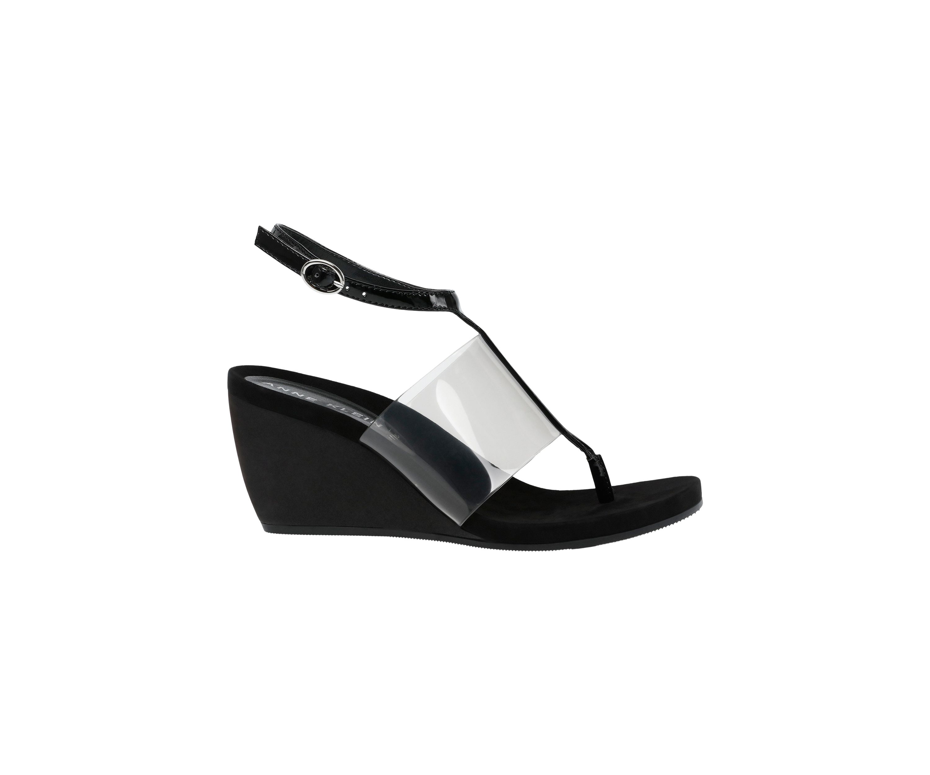 Ikari Lucite Wedge Sandals