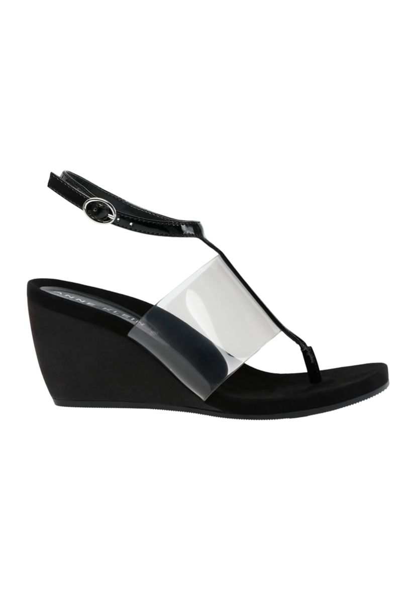 Ikari Lucite Wedge Sandals