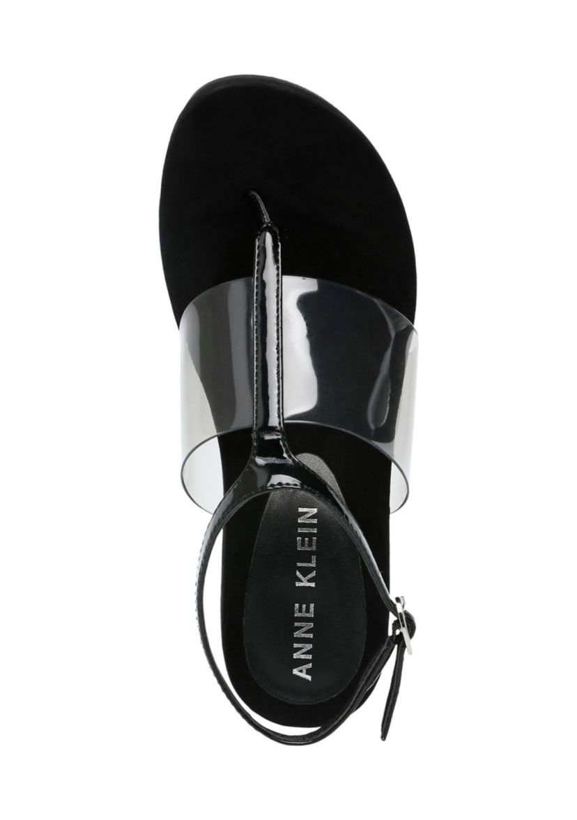 Ikari Lucite Wedge Sandals