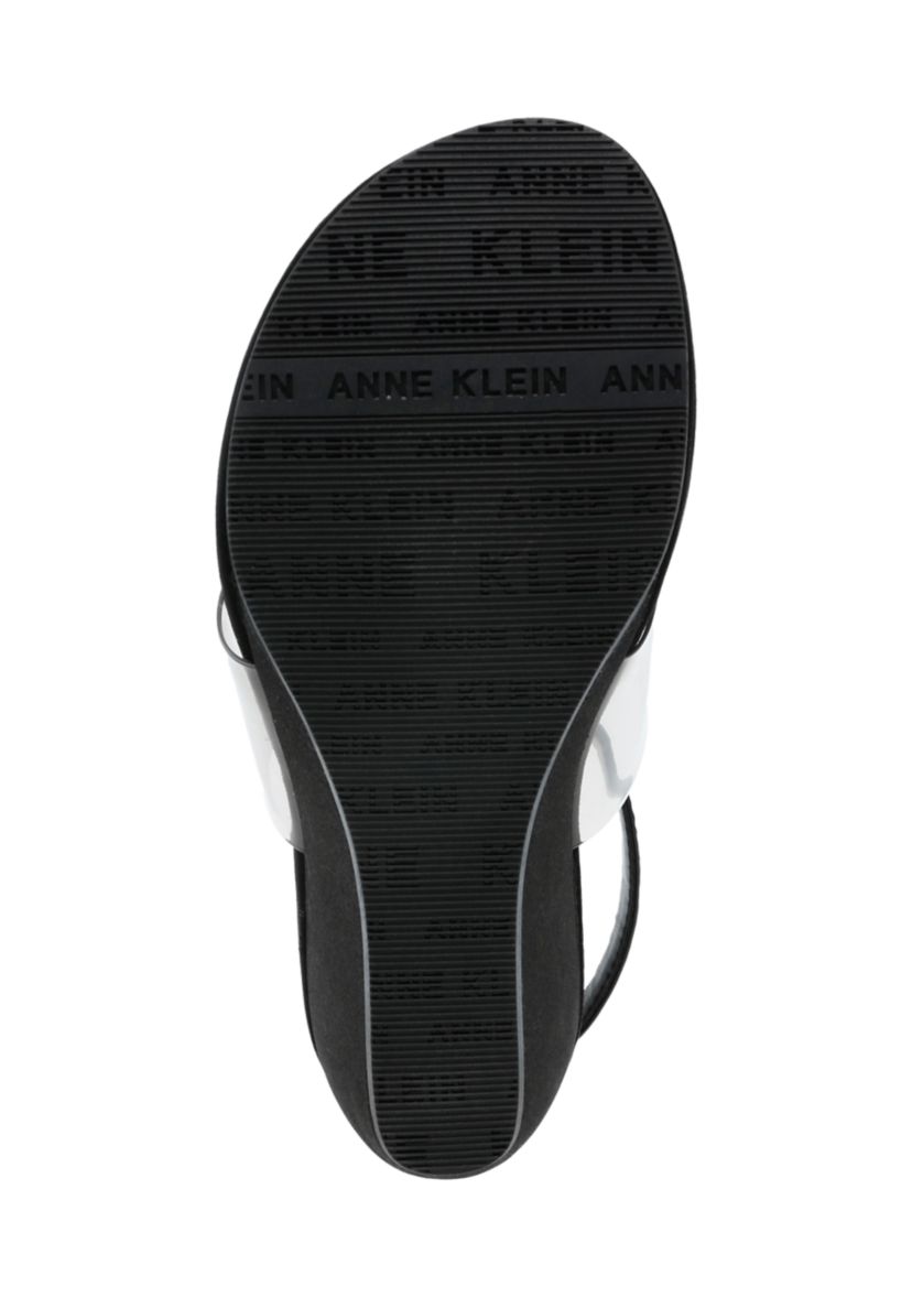 Ikari Lucite Wedge Sandals