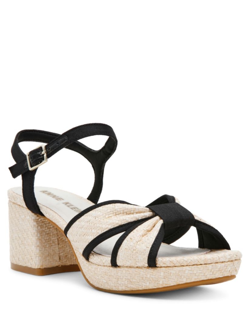 black and white dress sandals Black and White Polka Dot Sandals